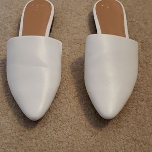 White flats Size 8
